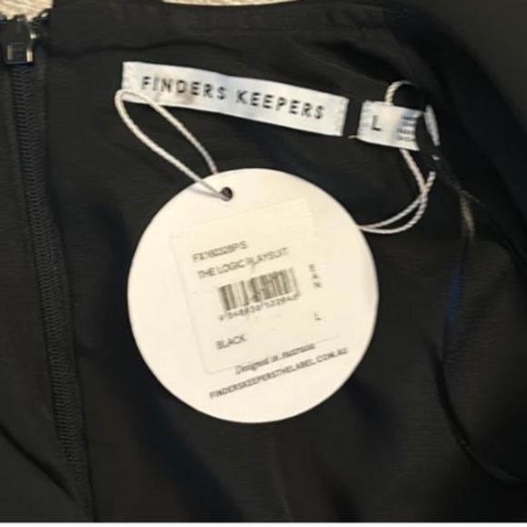 NWT Finders Keepers The Logic Playsuit In Black Medium - Picture 6 of 6